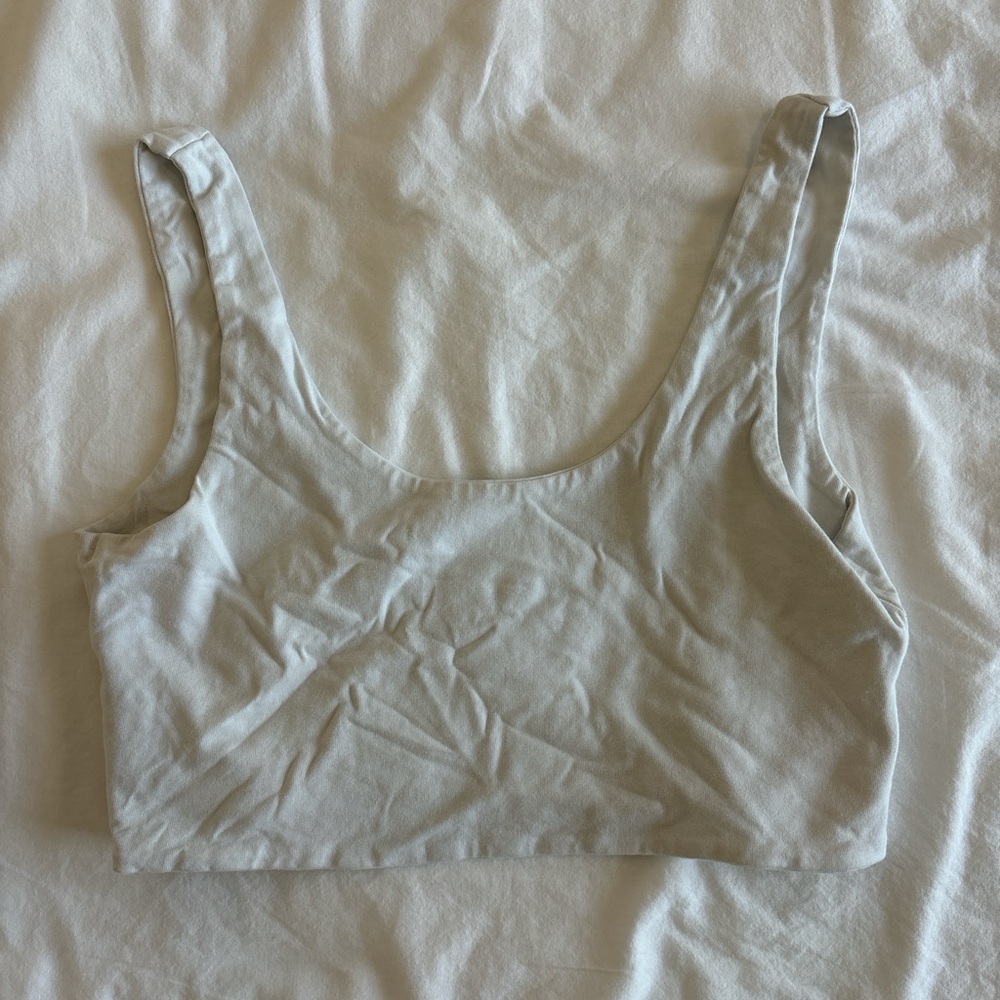 cotton on white cropped tank